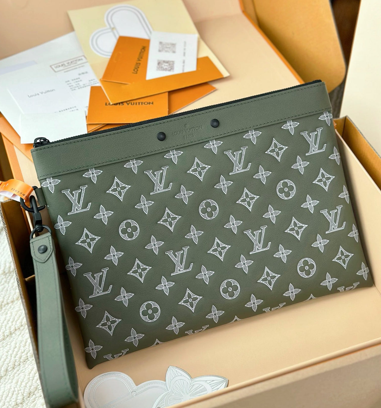 Louis Vuitton Pochette Voyage MM – Monogram Shadow / Monogram Embossed Leather